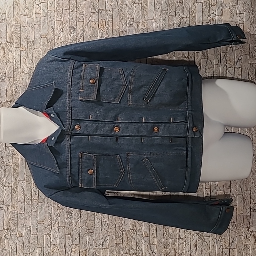 Vintage JC Penny Blue Indigo Super Denim Jean Jacket